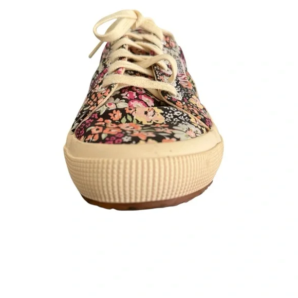Superga Women’s Size 8 Size 39 Floral Daisy Multicolor Sneakers Casual Lace Up - Picture 8 of 12